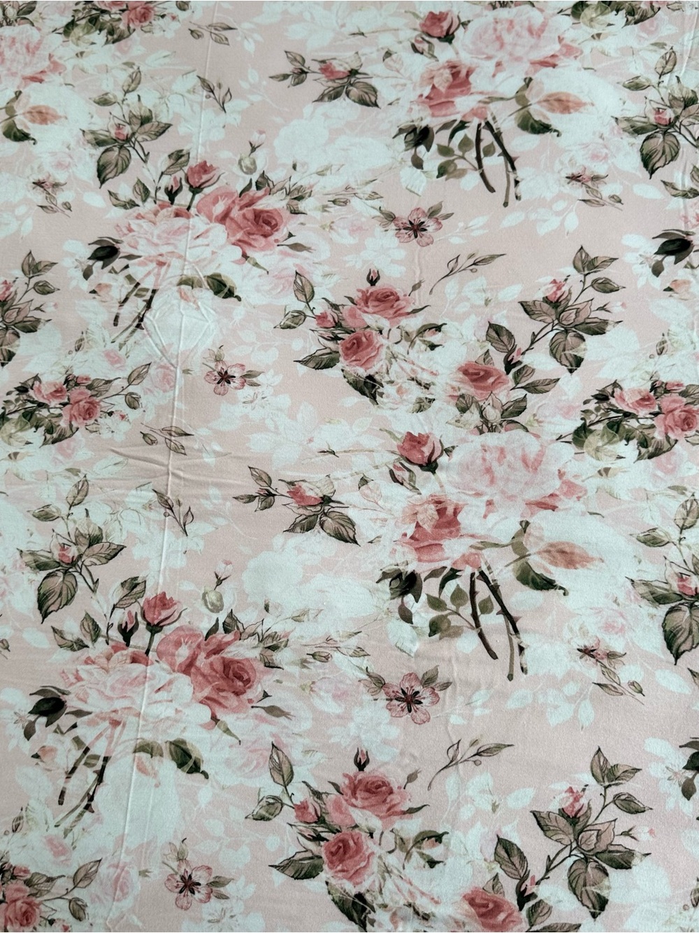 Posh Peanut Pink Floral Swaddle Blanket “Everly Rose”
